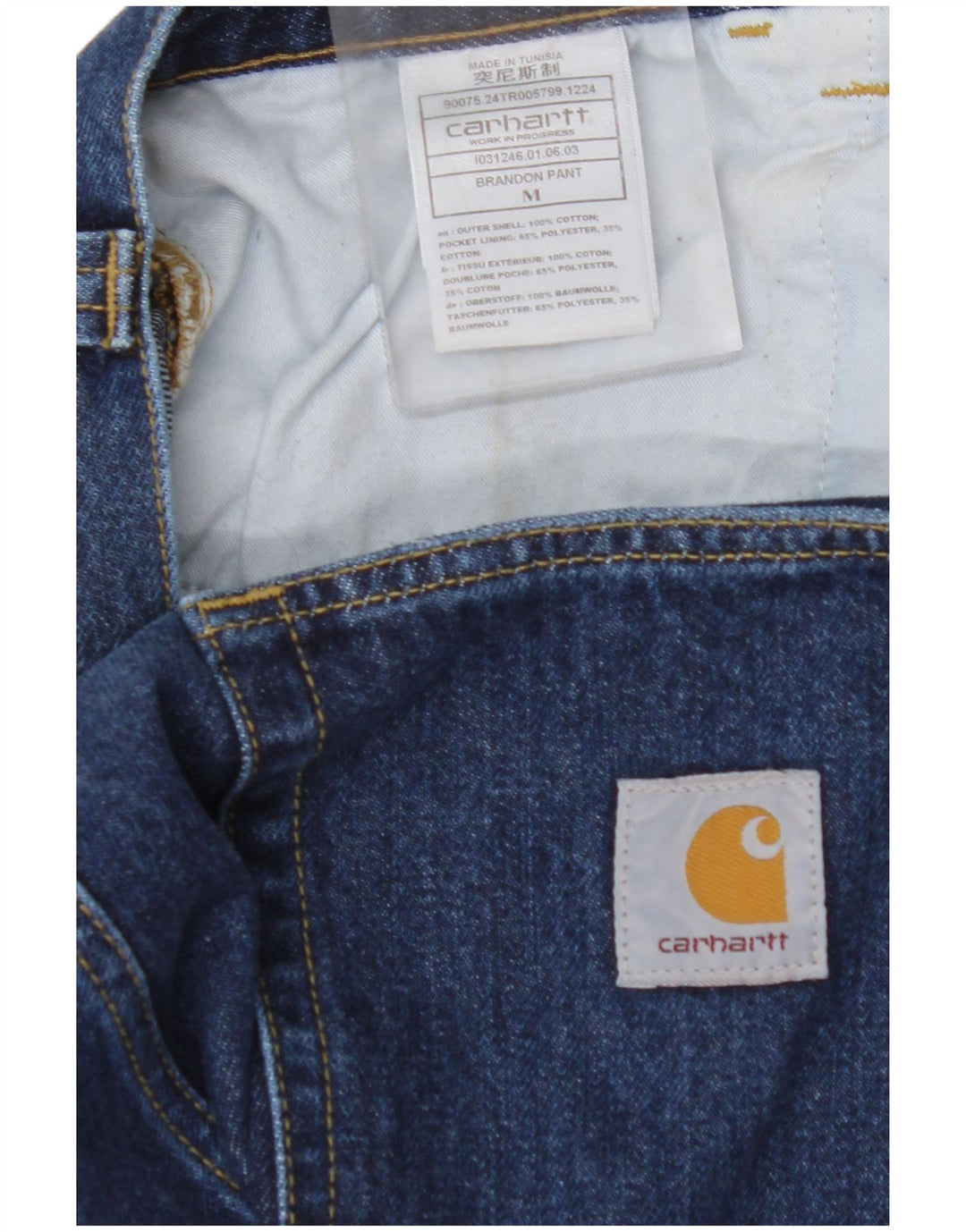 Ανδρικό τζιν κωνικό CARHARTT Medium W36 L29 Μπλε βαμβακερό