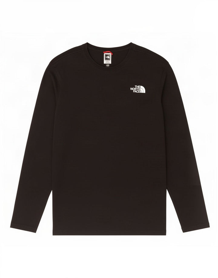 Ανδρικό γραφικό τοπ μακρυμάνικο North Face Μικρό μαύρο βαμβακερό