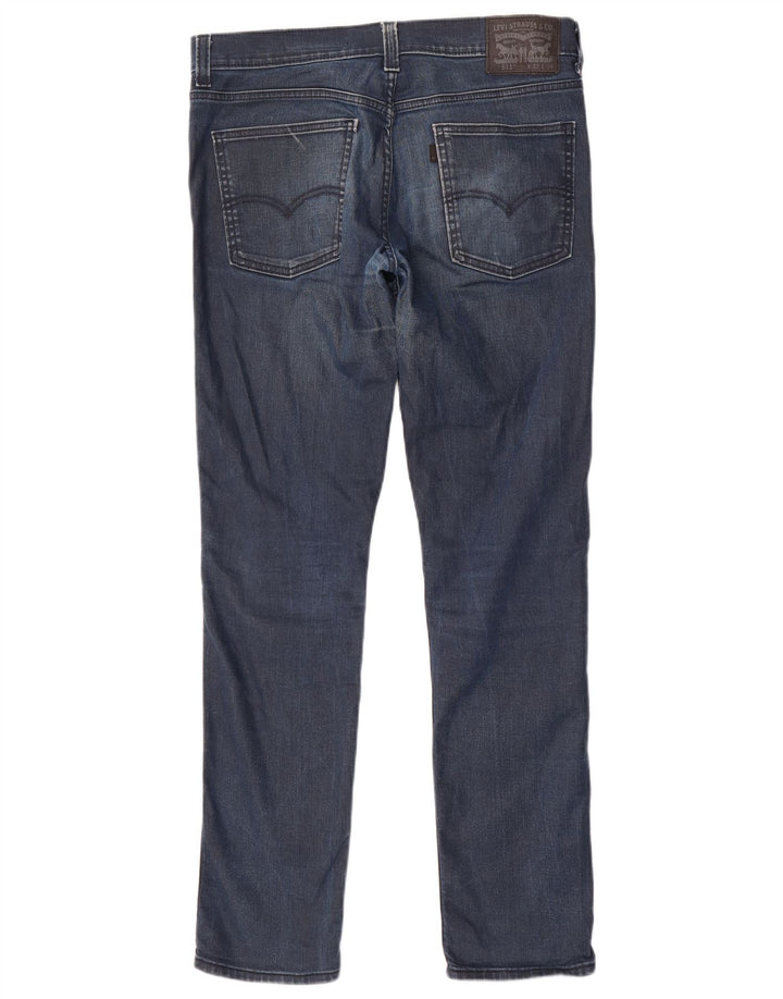 LEVI'S Mens 511 Cropped Slim Jeans W33 L23 Navy Blue Cotton