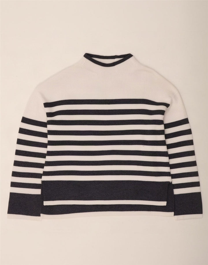 Marks & Spencer Γυναικείο πουλόβερ με λαιμό χελώνα UK 14 Medium White