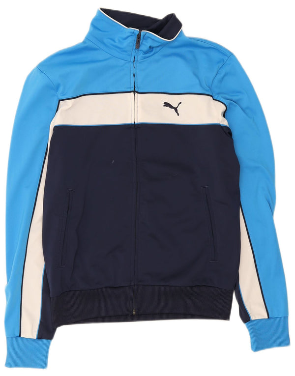 Ανδρική αθλητική φόρμα Puma Μπουφάν Μικρό μπλε Navy Colourblock Πολυεστέρας