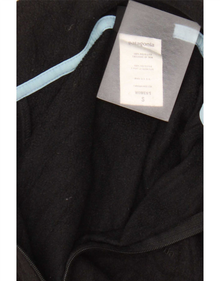 Patagonia Γυναικείο Fleece Jacket UK 10 Small Black Polyester