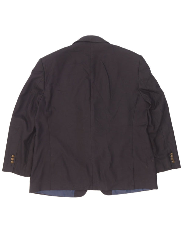 Marks & Spencer Ανδρικό μπλέιζερ με 2 κουμπιά μπουφάν UK 46 XL Navy Blue Polyester