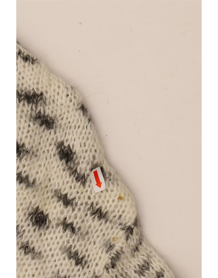 Γυναικείο πουλόβερ ZARA Crew Neck Jumper UK 16 Large Off White Flecked