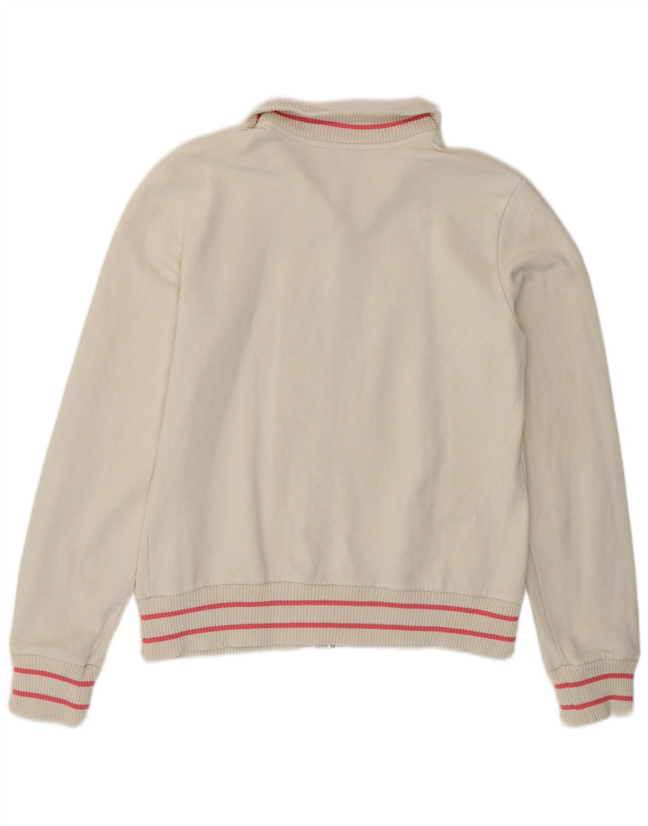 PUMA Womens Tracksuit Top Jacket UK 14 Large Off White