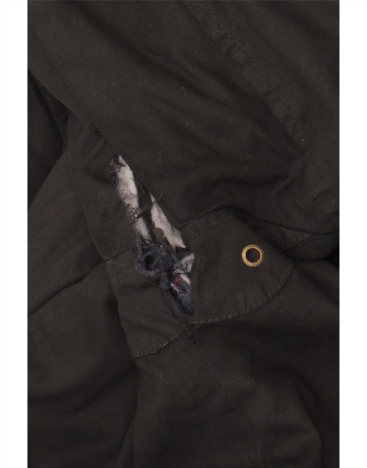 Fat Face Ανδρικό κερωμένο βαμβακερό μπουφάν UK 40 μεγάλο μαύρο