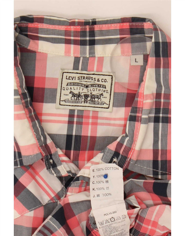 Ανδρικό κοντομάνικο πουκάμισο Levi's Μεγάλο πολύχρωμο βαμβακερό γουέστερν