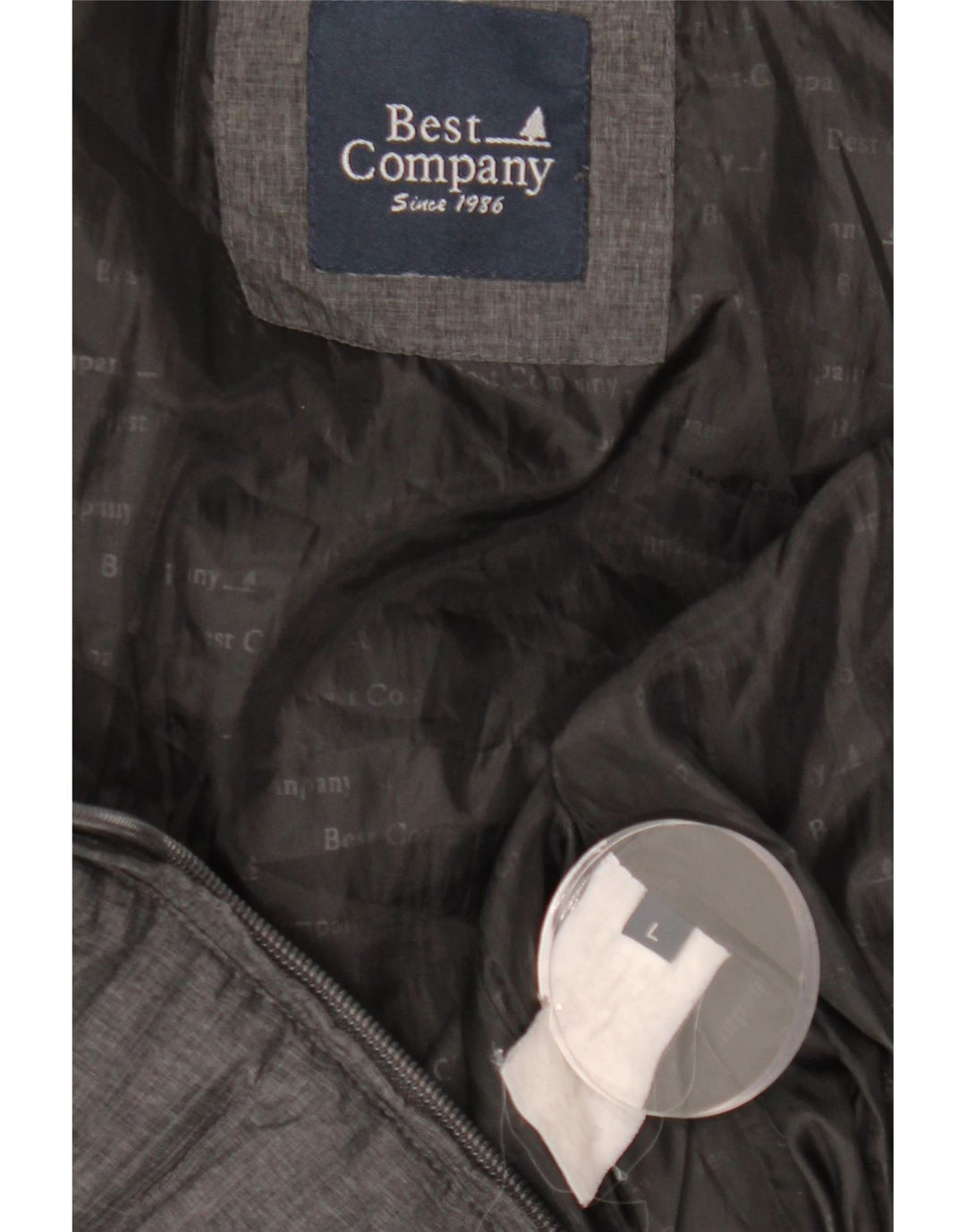 BEST COMPANY Γυναικείο μπουφάν με επένδυση UK 14 Large Grey