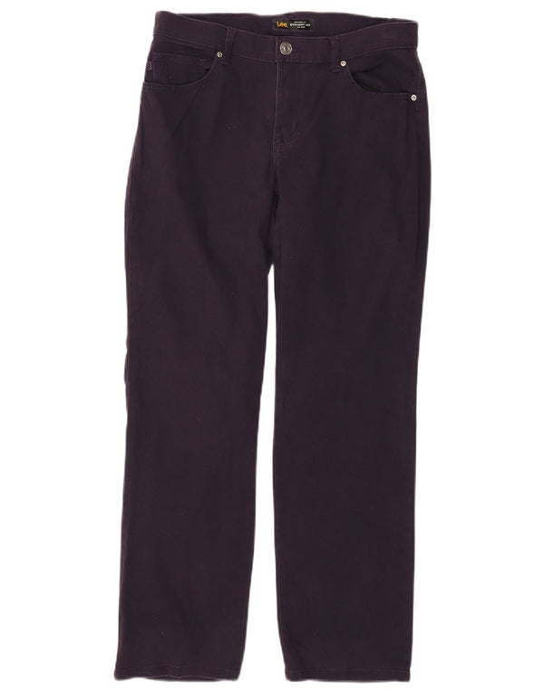 Lee Γυναικείο Ψηλόμεσο Τζιν Χαλαρής Εφαρμογής ίσιο W30 L28 Μωβ