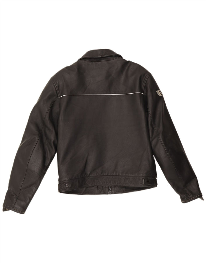 Alpinestars Ανδρικό γραφικό δερμάτινο μπουφάν Racer EU 50 Medium μαύρο δέρμα