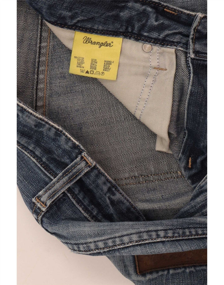 Γυναικείο τζιν ίσιο Wrangler Crank W32 L34 Μπλε βαμβακερό