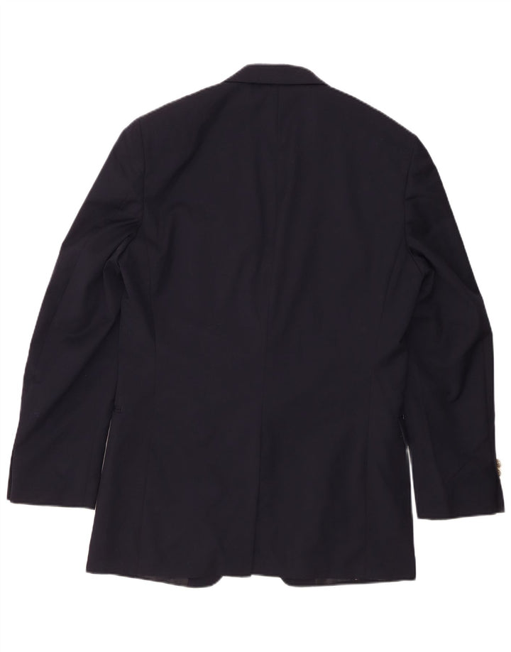 Chaps Ανδρικό Longline 2 Button Jacket Blazer UK 38 Medium Navy Blue Wool