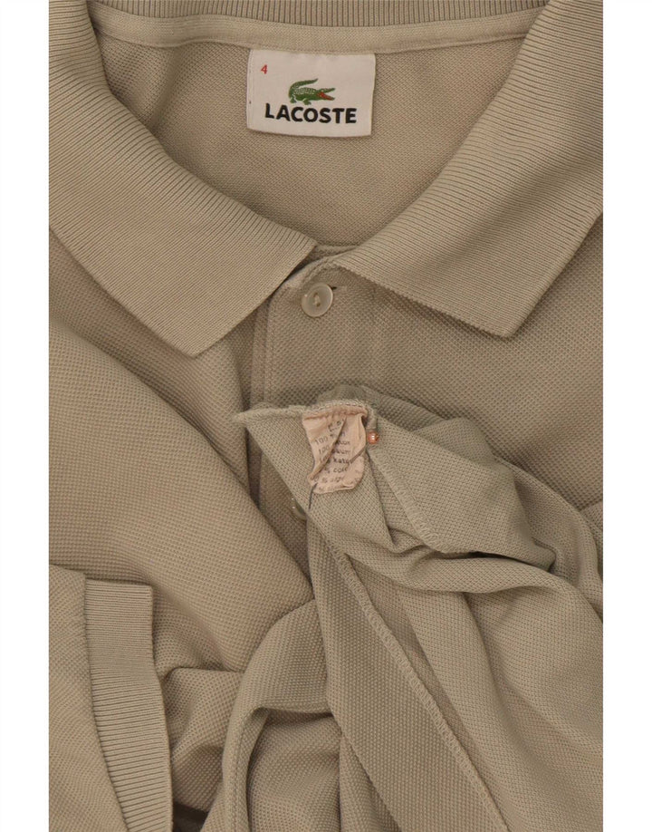 Ανδρικό πουκάμισο πόλο Lacoste Μέγεθος 4 Βαμβακερό μεσαίο μπεζ