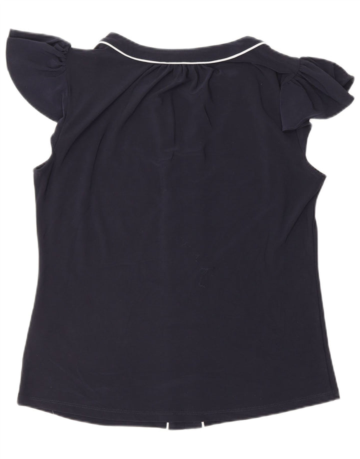 Γυναικεία μπλούζα TOMMY HILFIGER Top UK 14 Medium Navy Blue Polyester