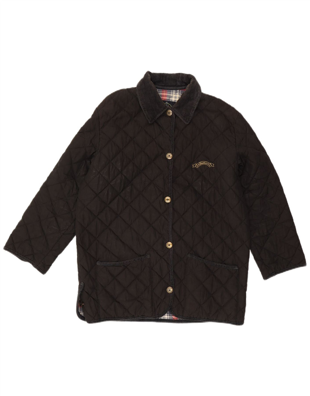 Vintage Γυναικείο Καπιτονέ Μπουφάν IT 48 XL Μαύρο Βαμβακερό