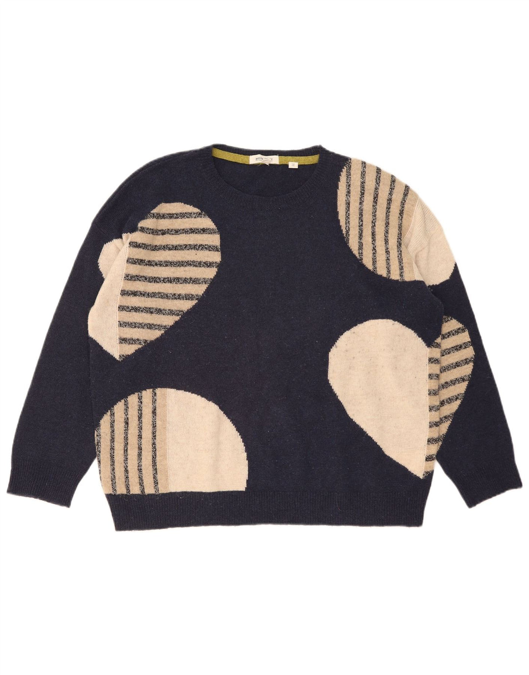 White Stuff Γυναικείο πουλόβερ με λαιμόκοψη UK 16 Large Navy Blue