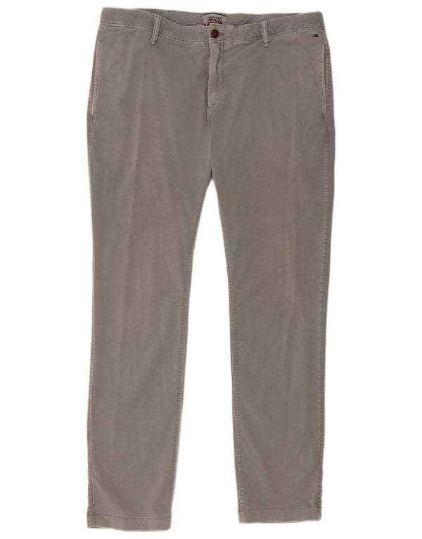 Tommy Hilfiger Ανδρικό παντελόνι Chino Slim W36 L32 Γκρι βαμβακερό