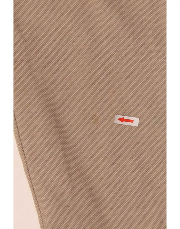 Zara Γυναικείο Slim Cropped Παντελόνι XL W34 L26 Beige Polyester