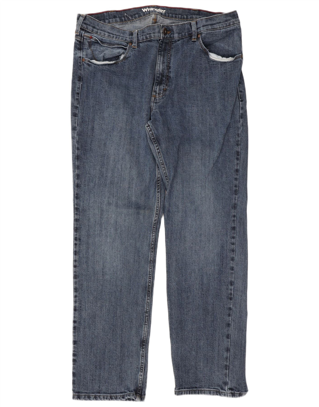 Ανδρικό τζιν κανονικό ίσιο Wrangler W38 L32 Μπλε βαμβακερό