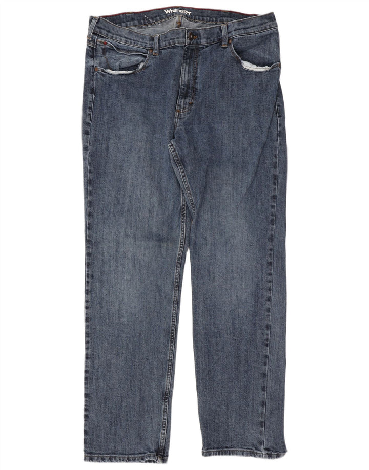 Ανδρικό τζιν κανονικό ίσιο Wrangler W38 L32 Μπλε βαμβακερό