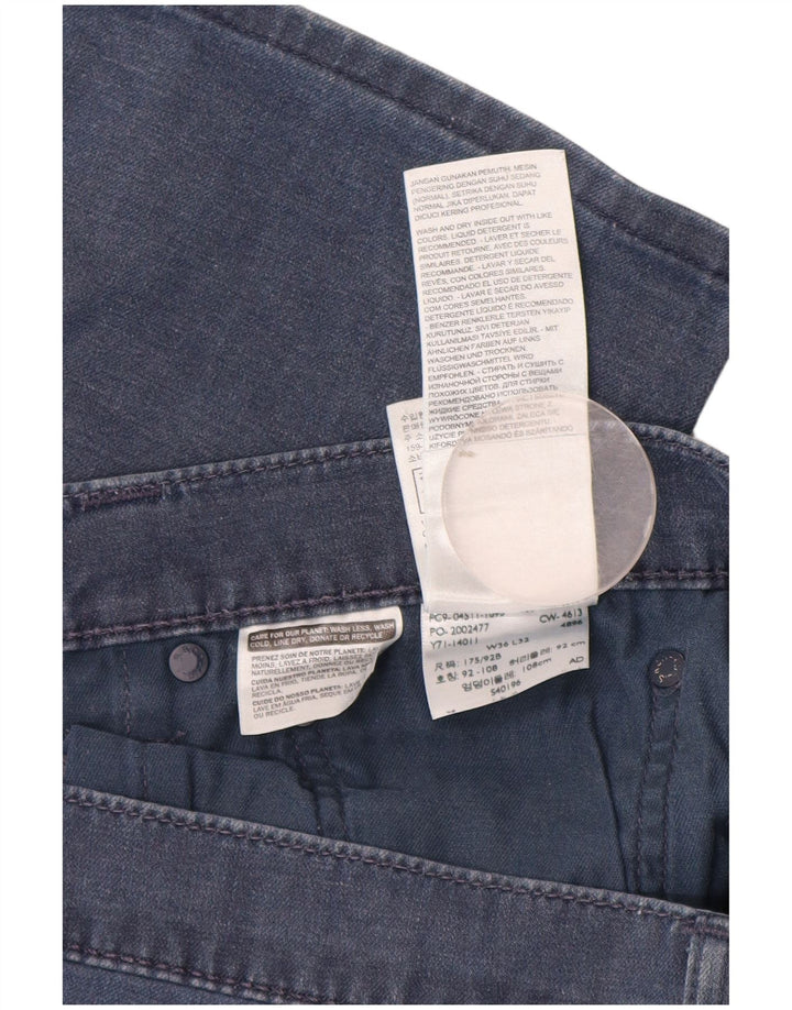 Levi's Mens Slim Jeans W36 L30 Blue Cotton