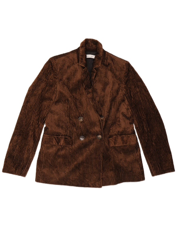 EMMA & GAIA Γυναικεία κοτλέ φόρμα 2 τεμαχίων IT 44 Medium W28 L28 Καφέ