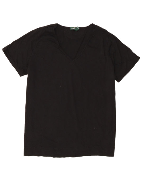 Γυναικείο T-Shirt Ralph Lauren Top UK 20 2XL Μαύρο βαμβακερό