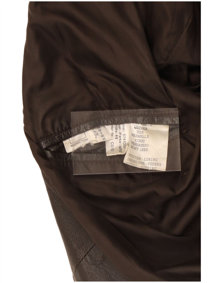 Ανδρικό δερμάτινο μπουφάν VINTAGE Loose Fit UK 36 Small Brown Leather
