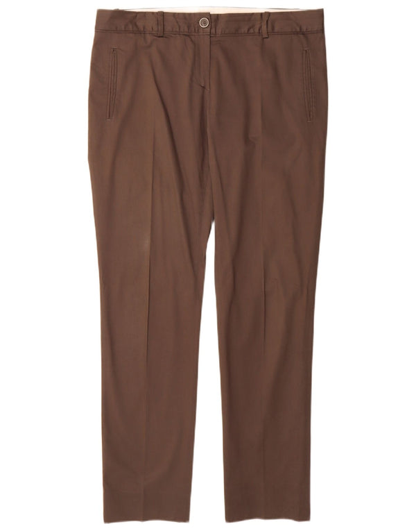 Massimo Dutti Γυναικείο λεπτό παντελόνι Chino EU 42 Large W32 L31 Γκρι βαμβακερό