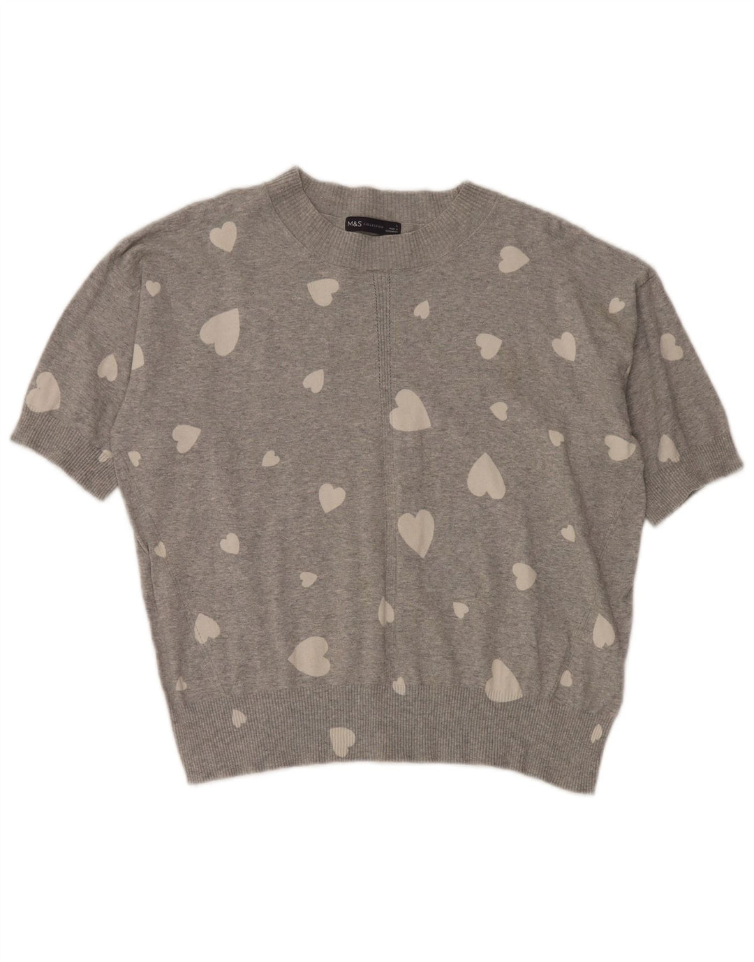 Marks & Spencer Γυναικείο Abstract Pattern πουλόβερ με λαιμόκοψη UK 16 Larg