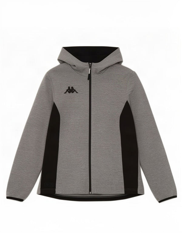 Kappa γυναικεία φόρμα με κουκούλα Top Jacket UK 14 Medium Grey Colourblock