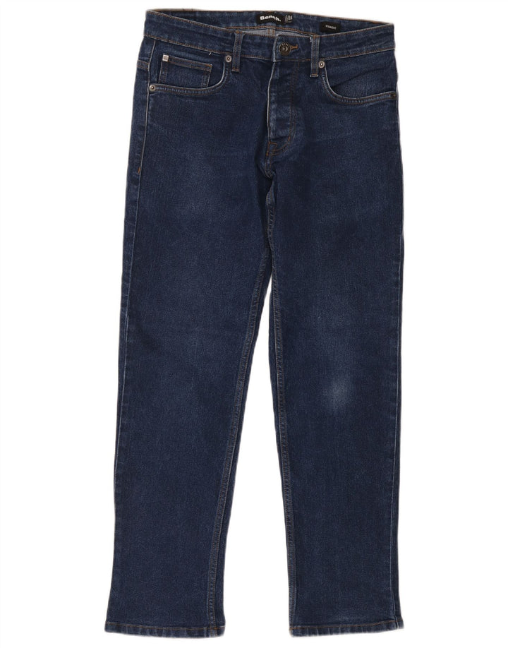 Πάγκος Ανδρικό ίσιο τζιν W30 L30 Navy Blue Cotton