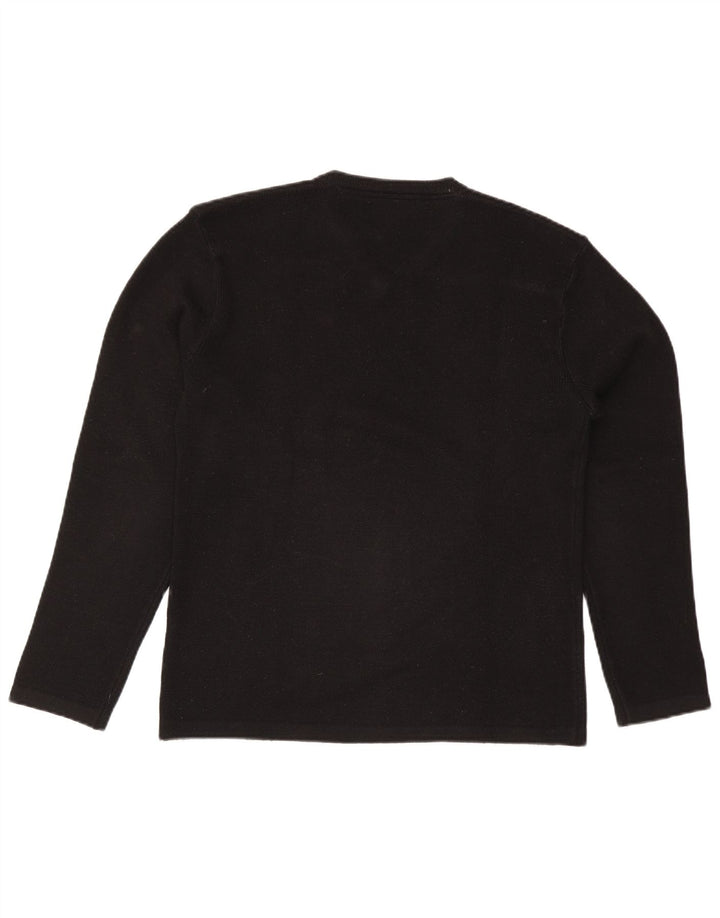 Ανδρικό πουλόβερ Sixty V-Neck Jumper Μεγάλο Μαύρο Ακρυλικό