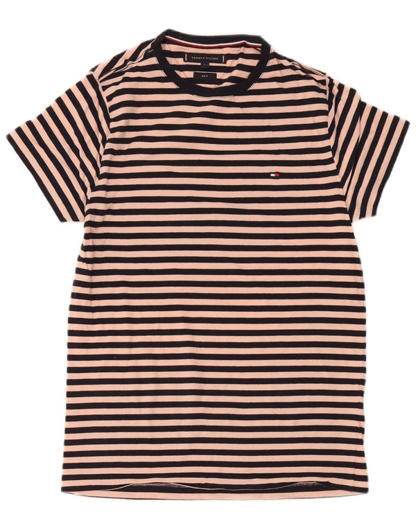 Tommy Hilfiger Γυναικείο T-Shirt φόρεμα UK 10 μικρό ροζ ριγέ