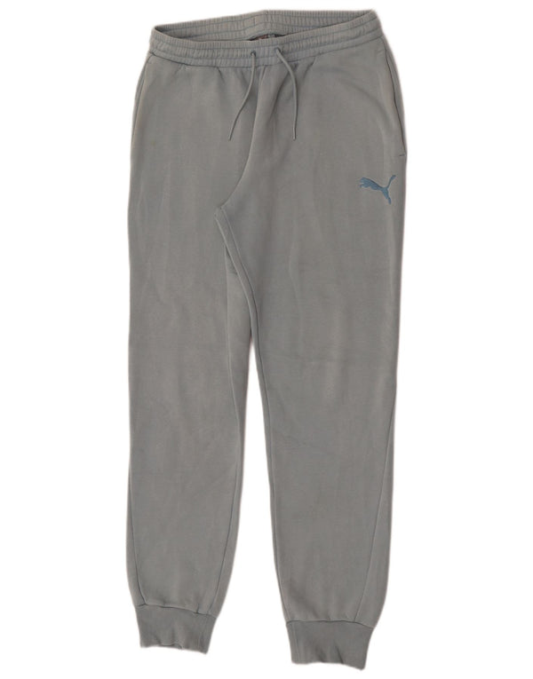 Puma Γυναικεία αθλητική φόρμα Παντελόνι Joggers UK 14 Medium Blue Cotton