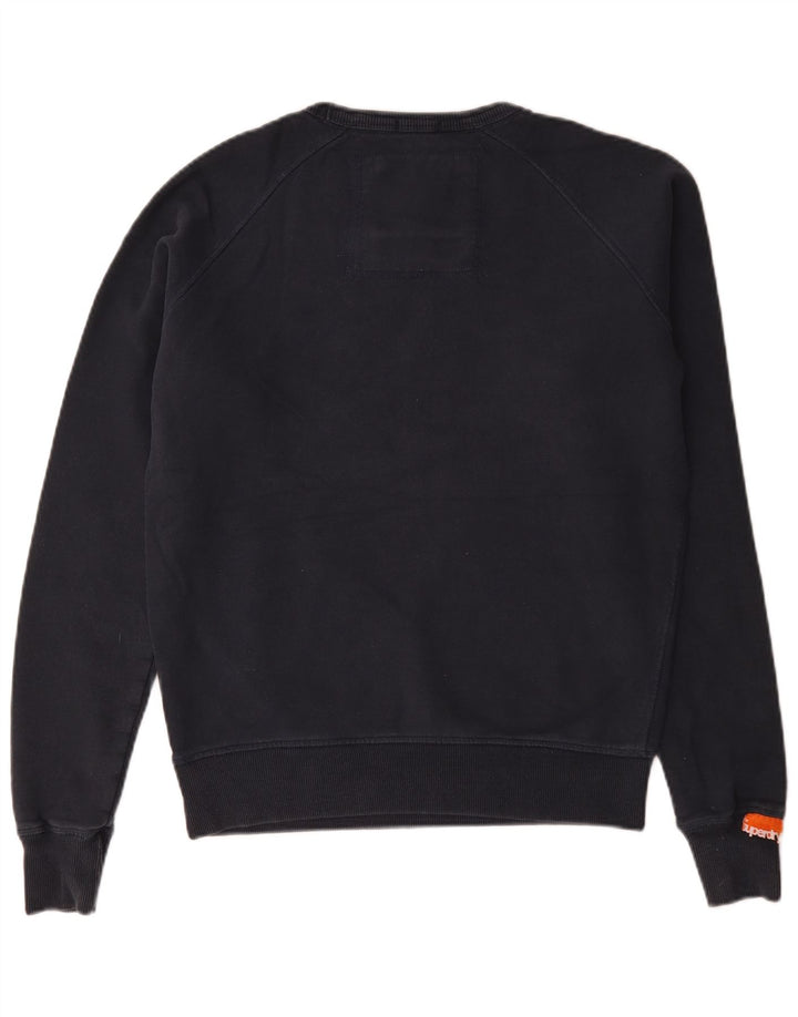 Ανδρικό γραφικό φούτερ Superdry Jumper Medium Navy Blue βαμβακερό