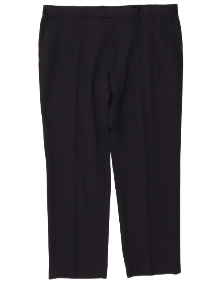 MARKS & SPENCER Ανδρικό ίσιο παντελόνι Performance W42 L31 Navy Blue