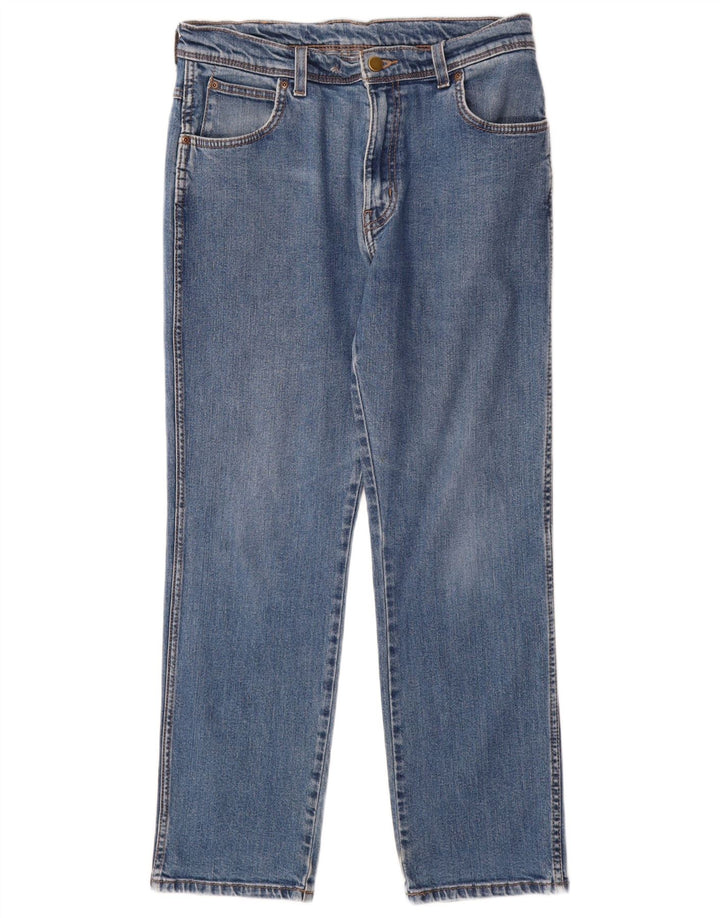 Ανδρικό τζιν WRANGLER Regular Fit ίσιο W34 L30 Μπλε βαμβακερό