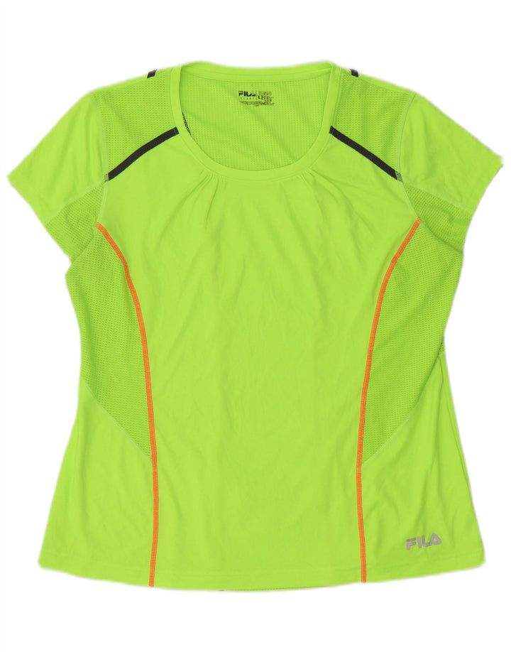 Fila Γυναικείο T-Shirt Top UK 16 Large Green