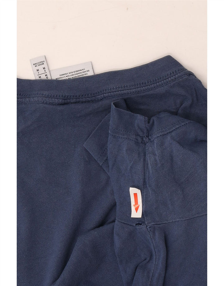 Ανδρικό T-Shirt Adidas Top Βαμβακερό μεσαίο Navy Blue