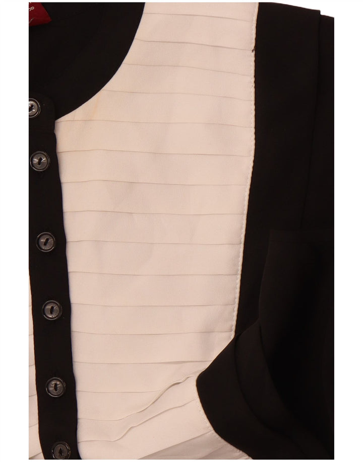 TED BAKER Γυναικείο αμάνικο φόρεμα σε γραμμή Α μεγέθους 2 Μικρό μαύρο χρώμα