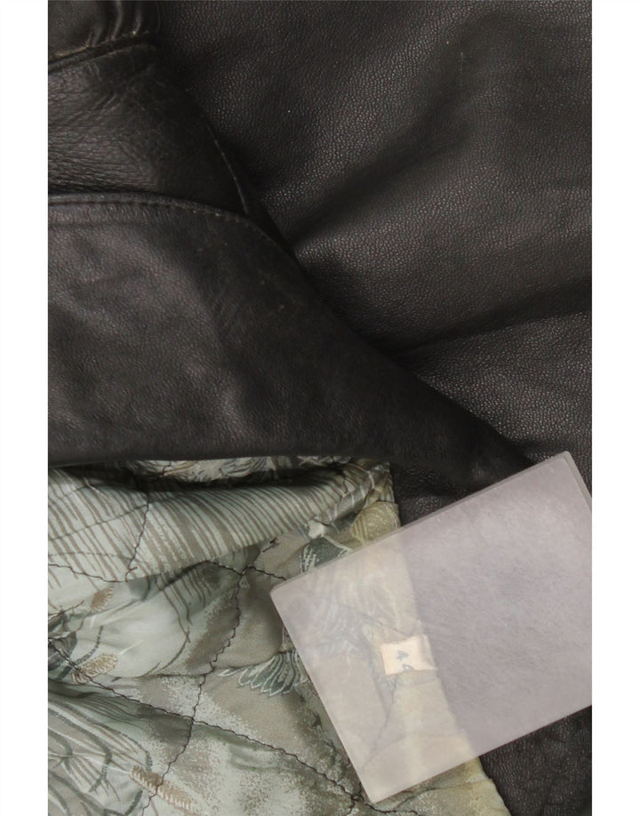 Vintage Ανδρικό Δερμάτινο Μπουφάν UK 44 2XL Μαύρο