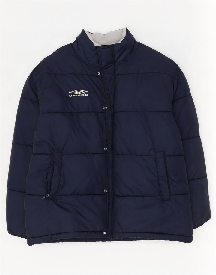 Ανδρικό μπουφάν Umbro με επένδυση UK 42 XL Navy Blue Nylon