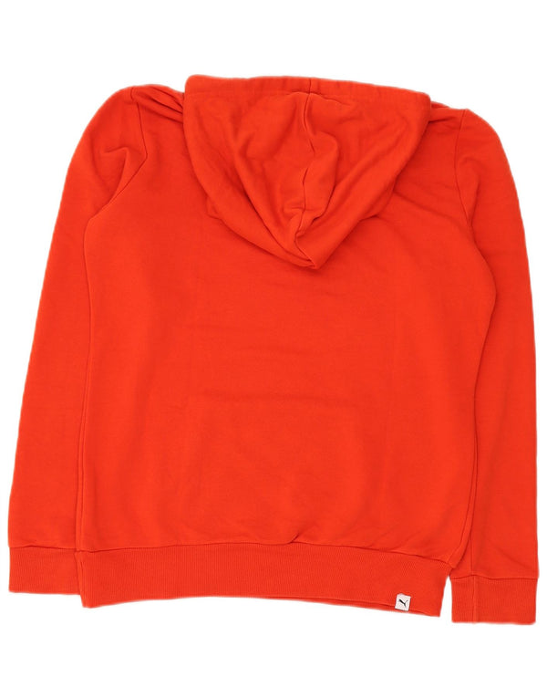 Puma Γυναικείο Γραφικό Hoodie Jumper UK 12 Medium Red Polyester