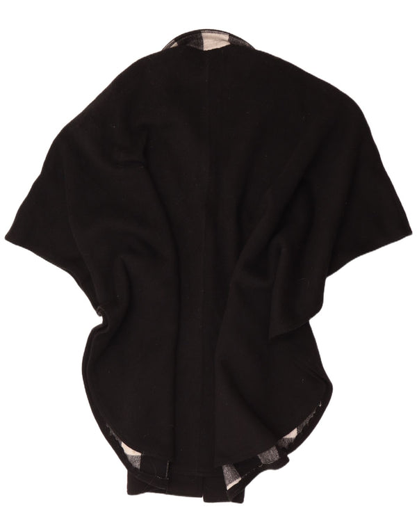 Althof Petit Paris Womens Poncho Coat EU 38 Medium Black Wool