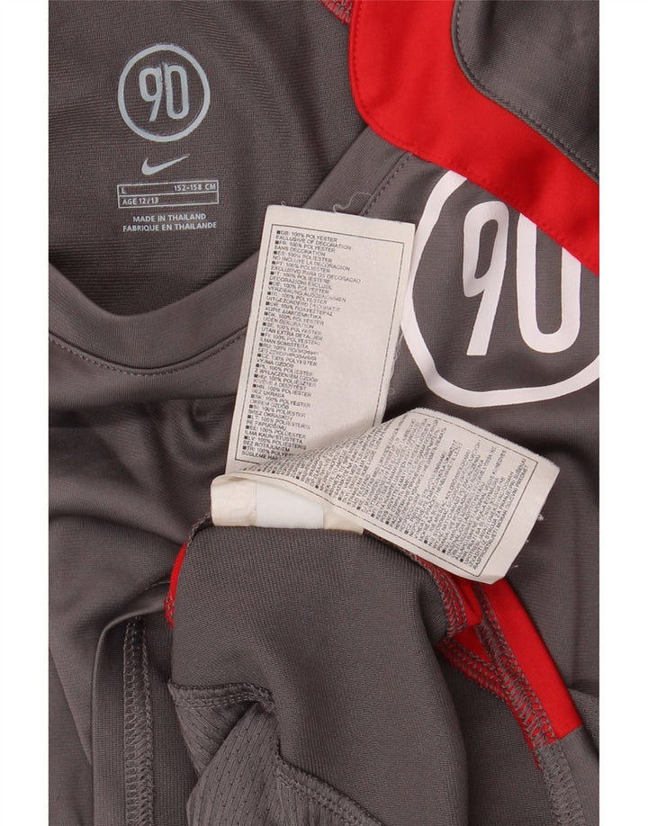 Μπλουζάκι NIKE Boys Dri Fit Graphic T-shirt 12-13 ετών Large Grey Colourblock