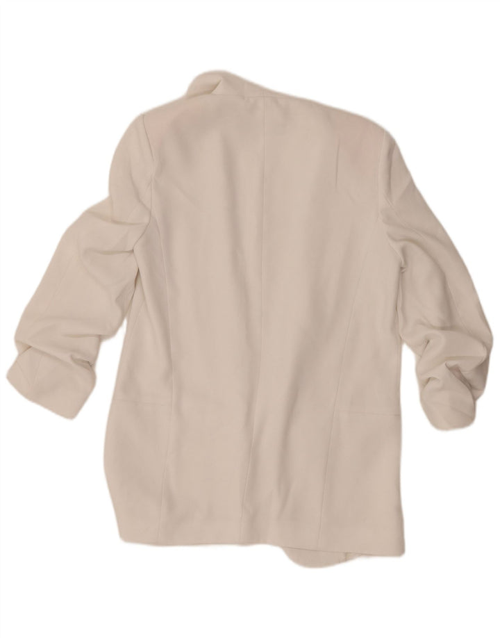 Zara Γυναικείο Μπουφάν 3/4 Μανίκι Μπλέιζερ UK 10 Small White