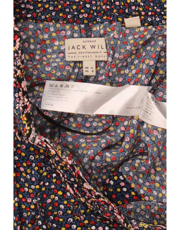 Jack Wills Γυναικείο Hot Παντελόνι UK 12 Medium W30 Πολύχρωμο Floral Viscose