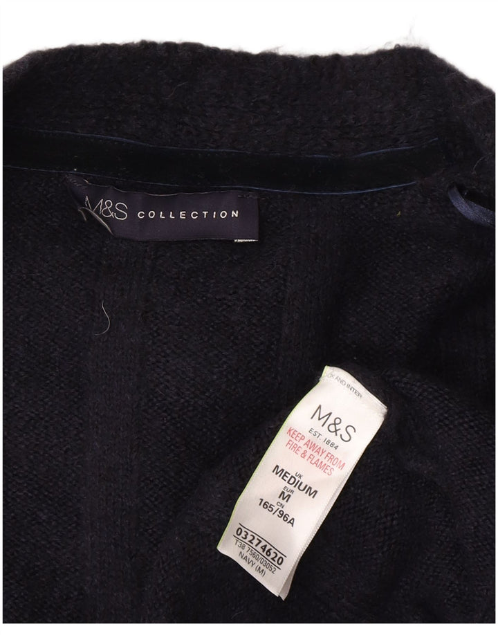 Marks & Spencer Γυναικείο πουλόβερ Longline Cardigan UK 14 Medium Navy Blue