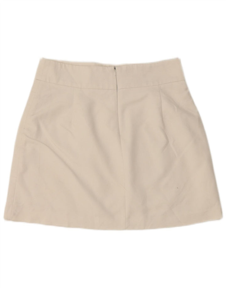 Zara Γυναικεία Μίνι Φούστα Μεσαία W28 Λευκή Βαμβακερή